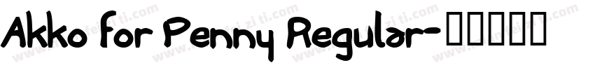 Akko for Penny Regular字体转换